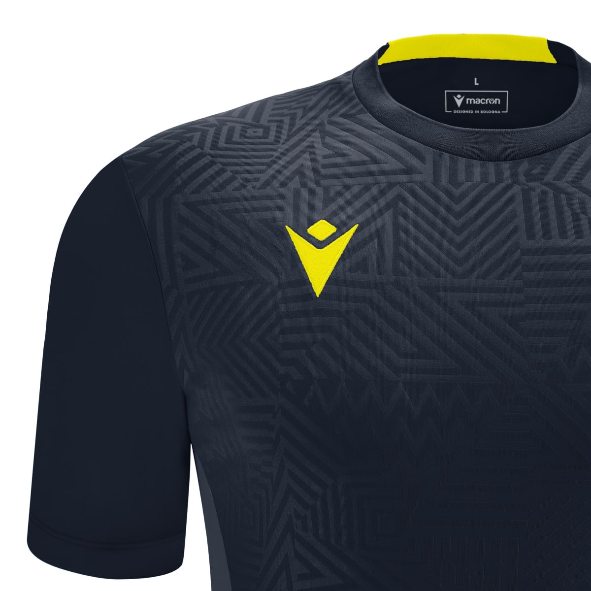 Shedir camiseta futbol hombre Azul Marino/Amarillo2