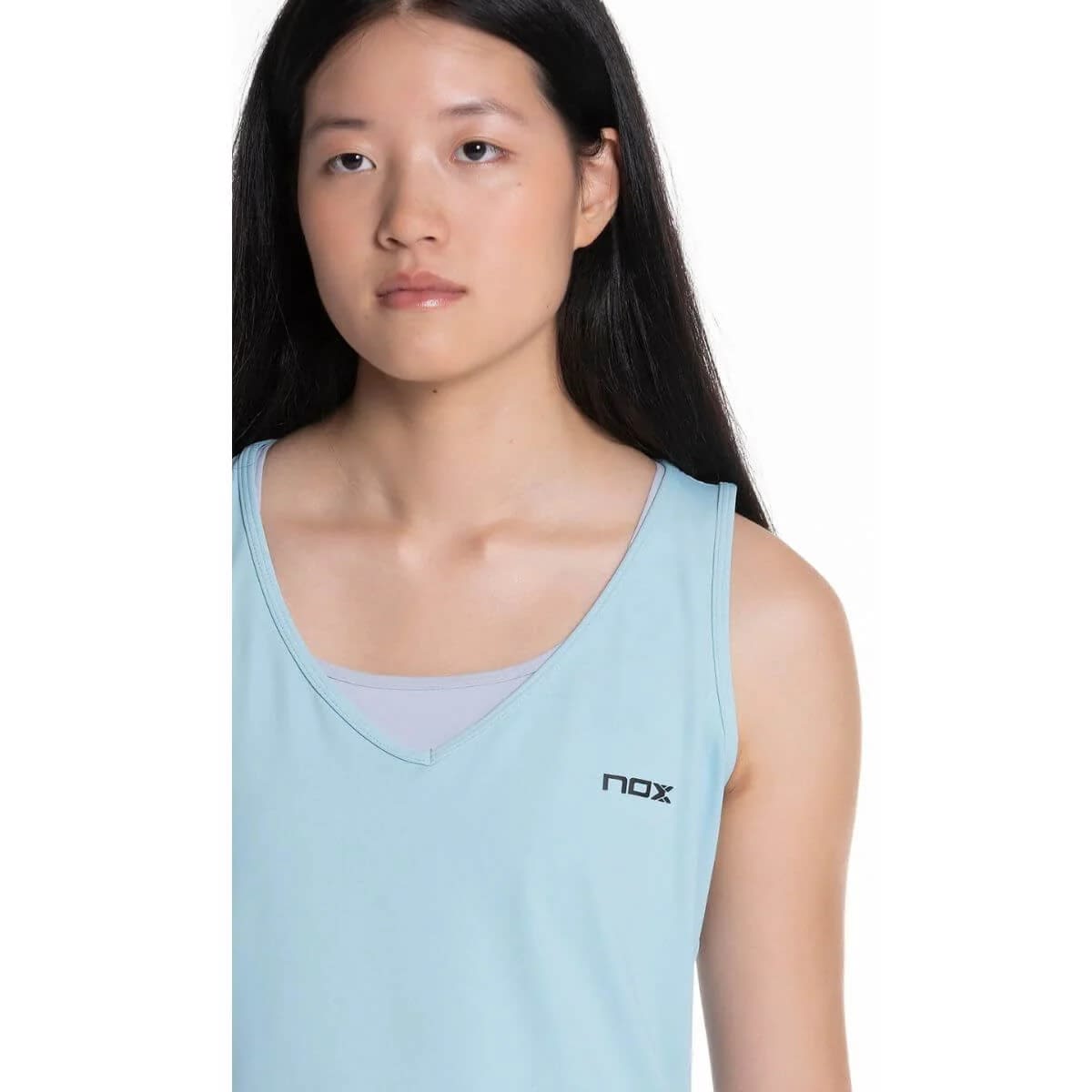 Polera Nox Mujer Tirantes Pro Fit Sky Blue5