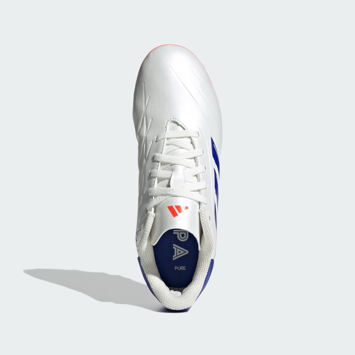 Zapatos de Fútbol Adidas Copa Pure 2 Club Multiterreno Niños Cloud White / Lucid Blue / Solar Red4