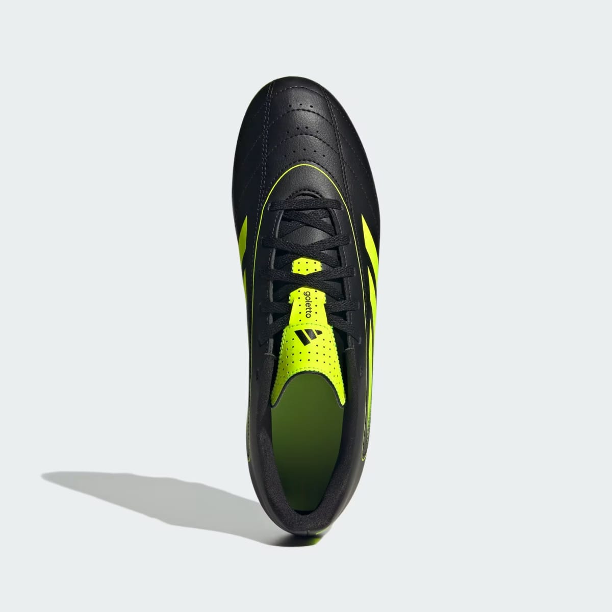 Zapato de Fútbol Adidas Goletto IX Terreno Firme/Multiterreno Core Black / Lucid Lemon / Core Black3