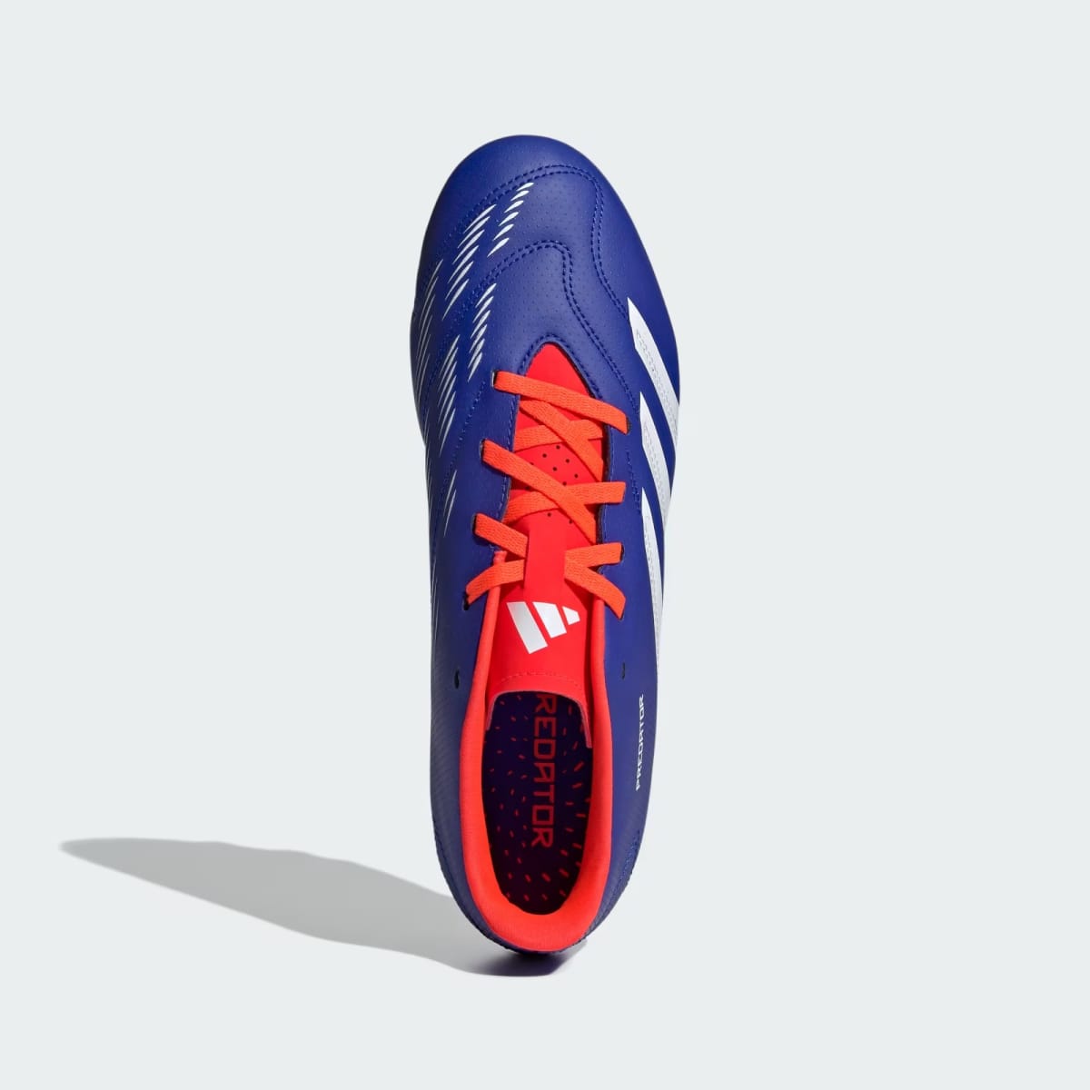 Zapato de Fútbol Adidas Predator Club Multiterreno Lucid Blue / Cloud White / Solar Red3