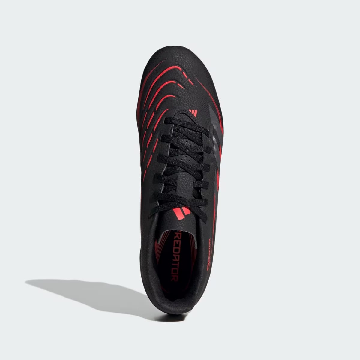 Zapato de Fútbol Adidas Predator Club Multisuperficie Core Black / Grey Four / Lucid Red2