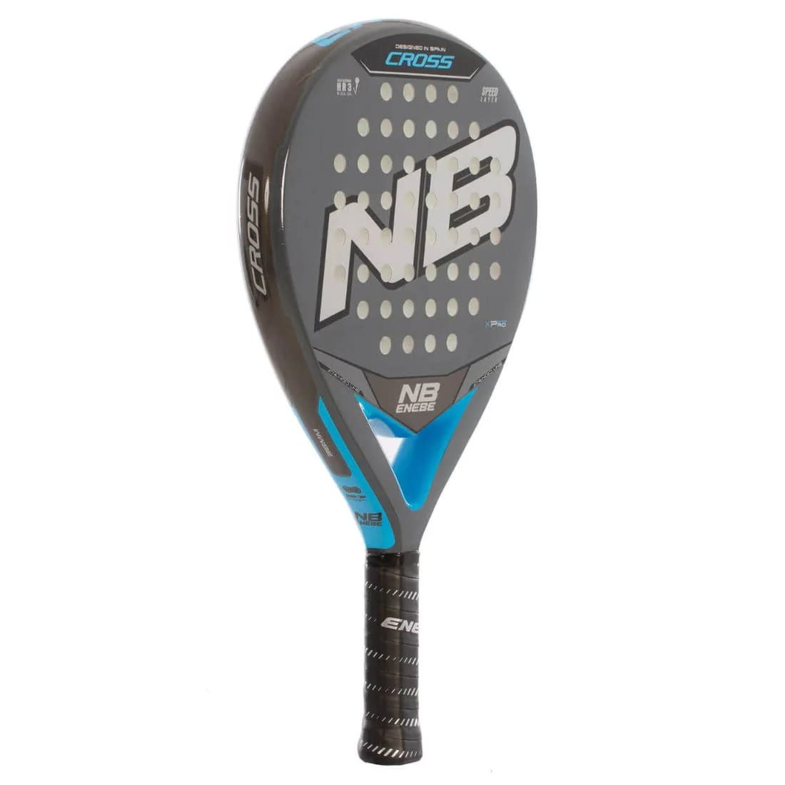 Pala Padel Enebe Cross Gris Azul2