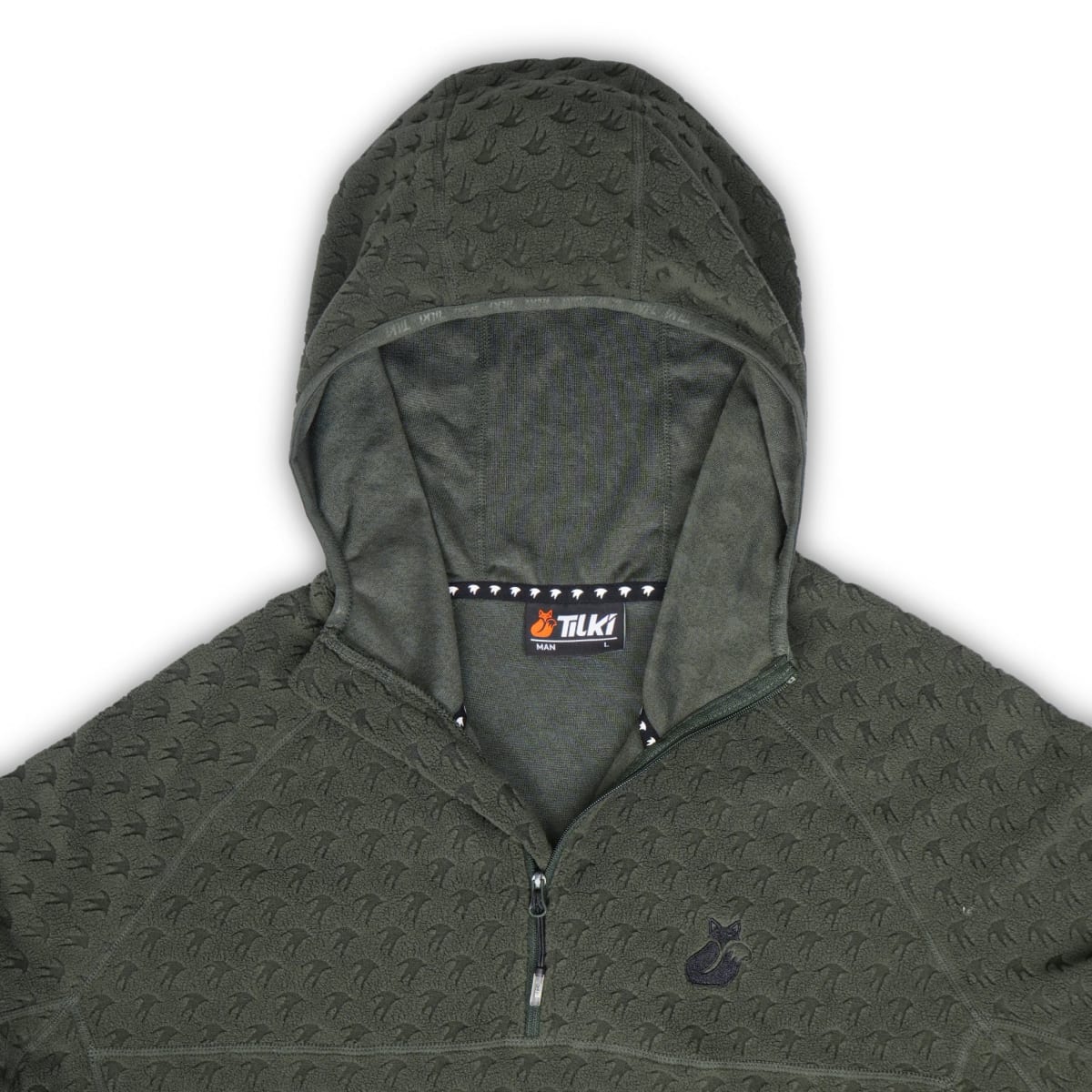 Micropolar Con Gorro Tilki Temel Olive Green M25S2