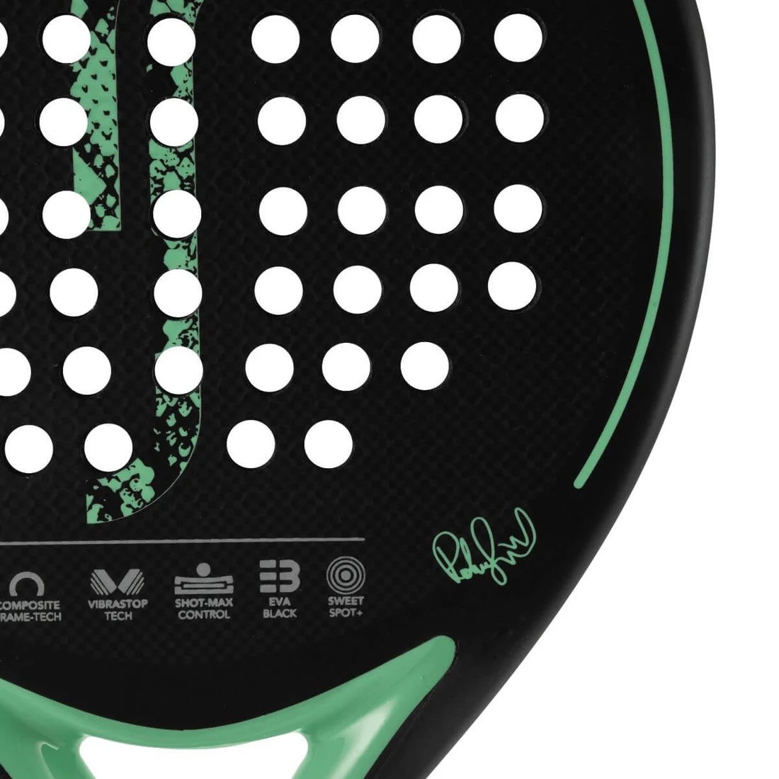 Pala Padel Robin Soderling Cobra Edition Snakeskin Menta3