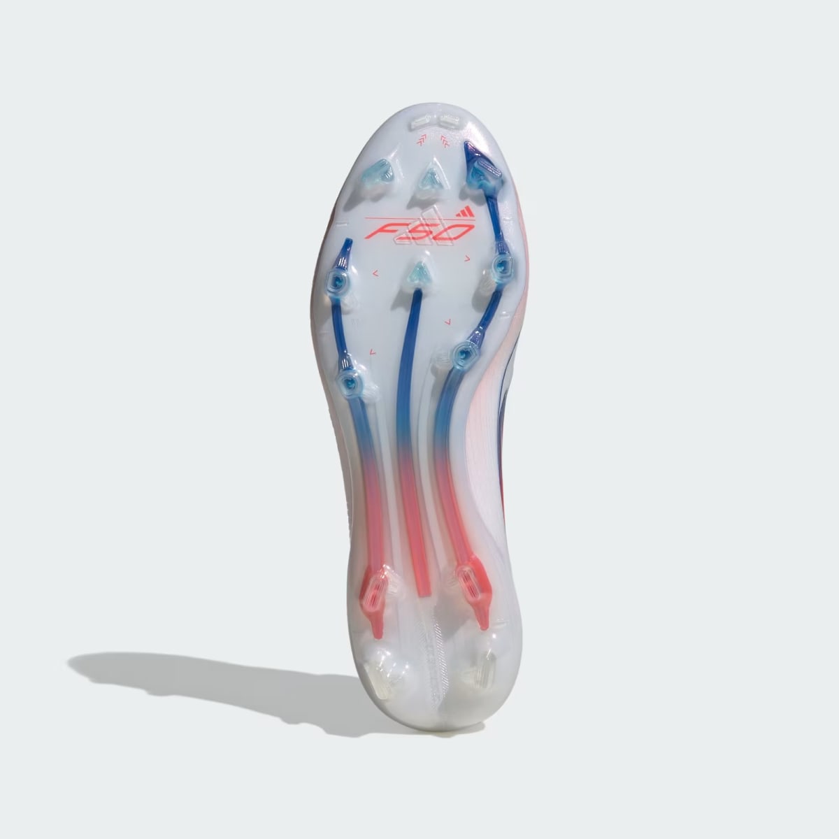 Zapato de Futbol Adidas F50 Elite Corte MedioTerreno Firme Cloud White / Lucid Blue / Solar Red2