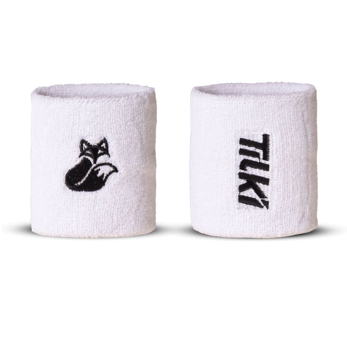 Muñequera Corta Algodón Terry Tilki Lehinde White/Black M24W ( Corta )1