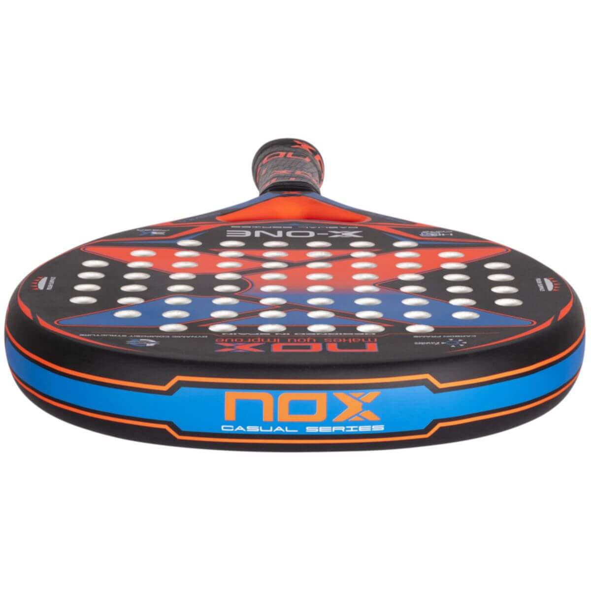 Pala Padel Nox X-One Rough Surface Evo Colours 360-375Gr4