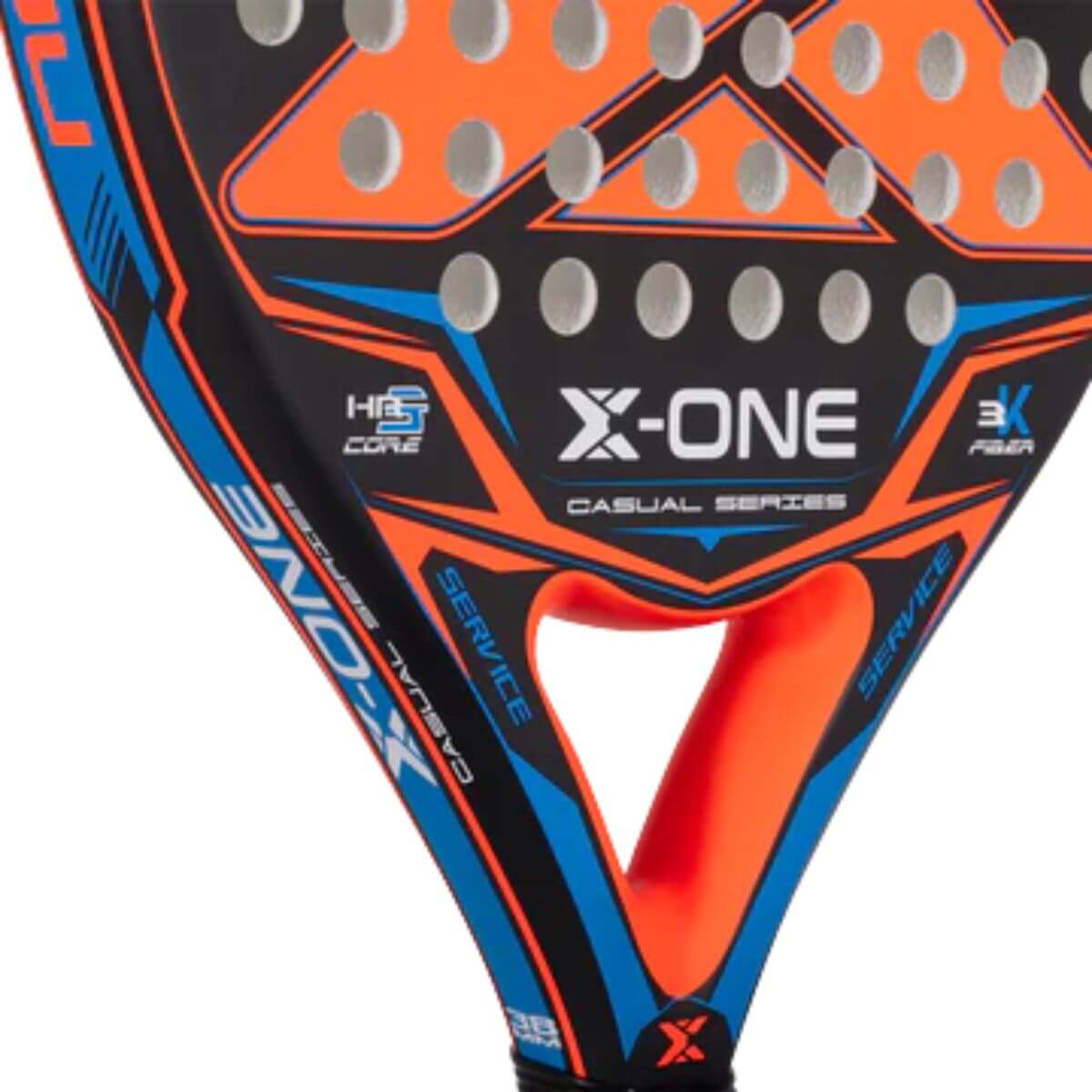 Pala Padel Nox X-One Rough Surface Evo Colours 360-375Gr5