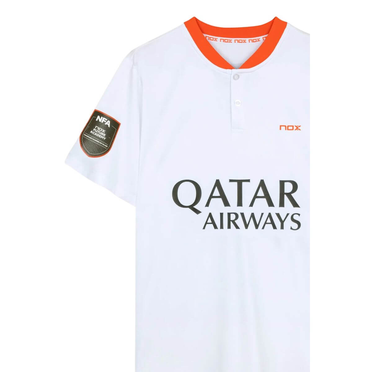 Polera Nox Polo Sponsor AT10 Blanca 20234