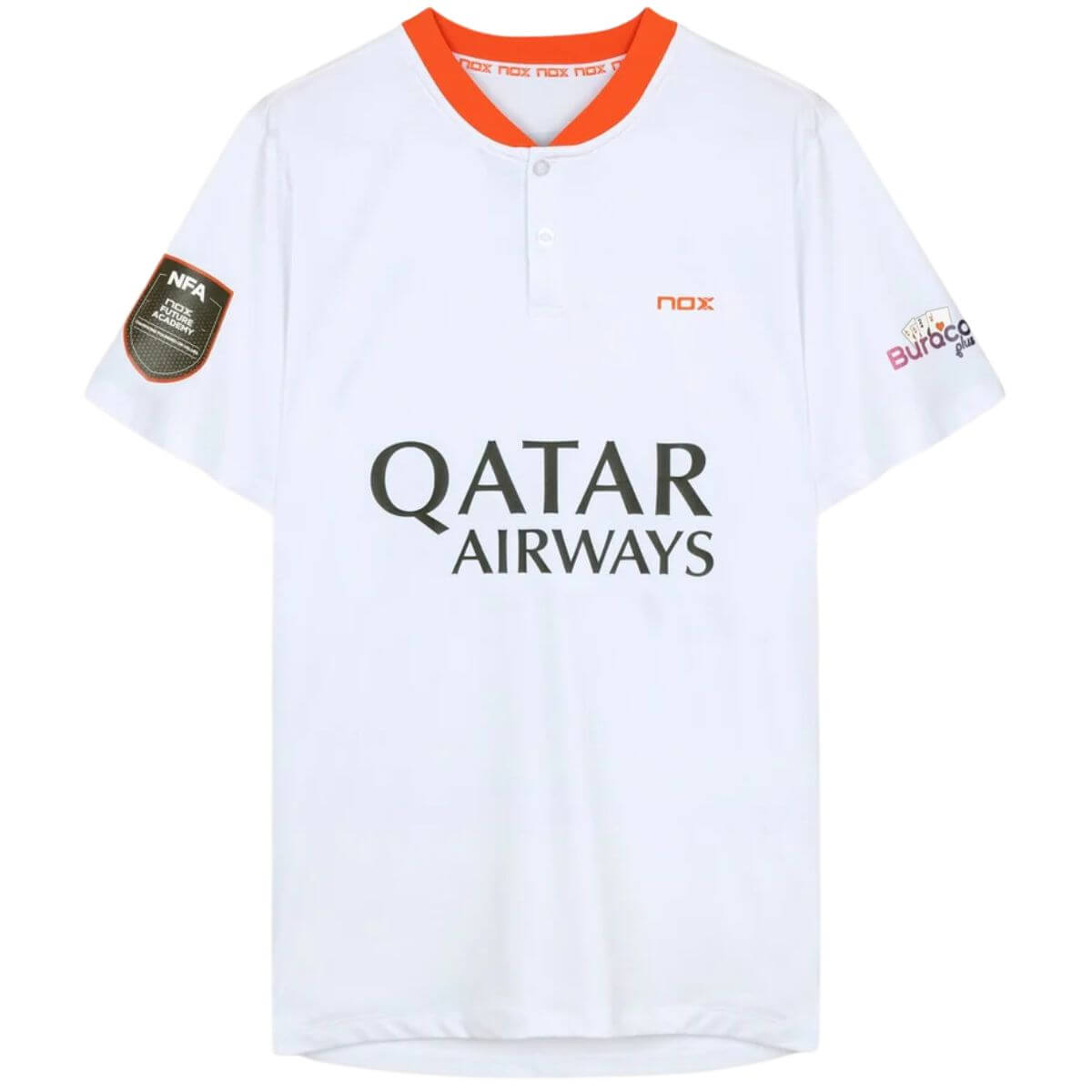 Polera Nox Polo Sponsor AT10 Blanca 20231