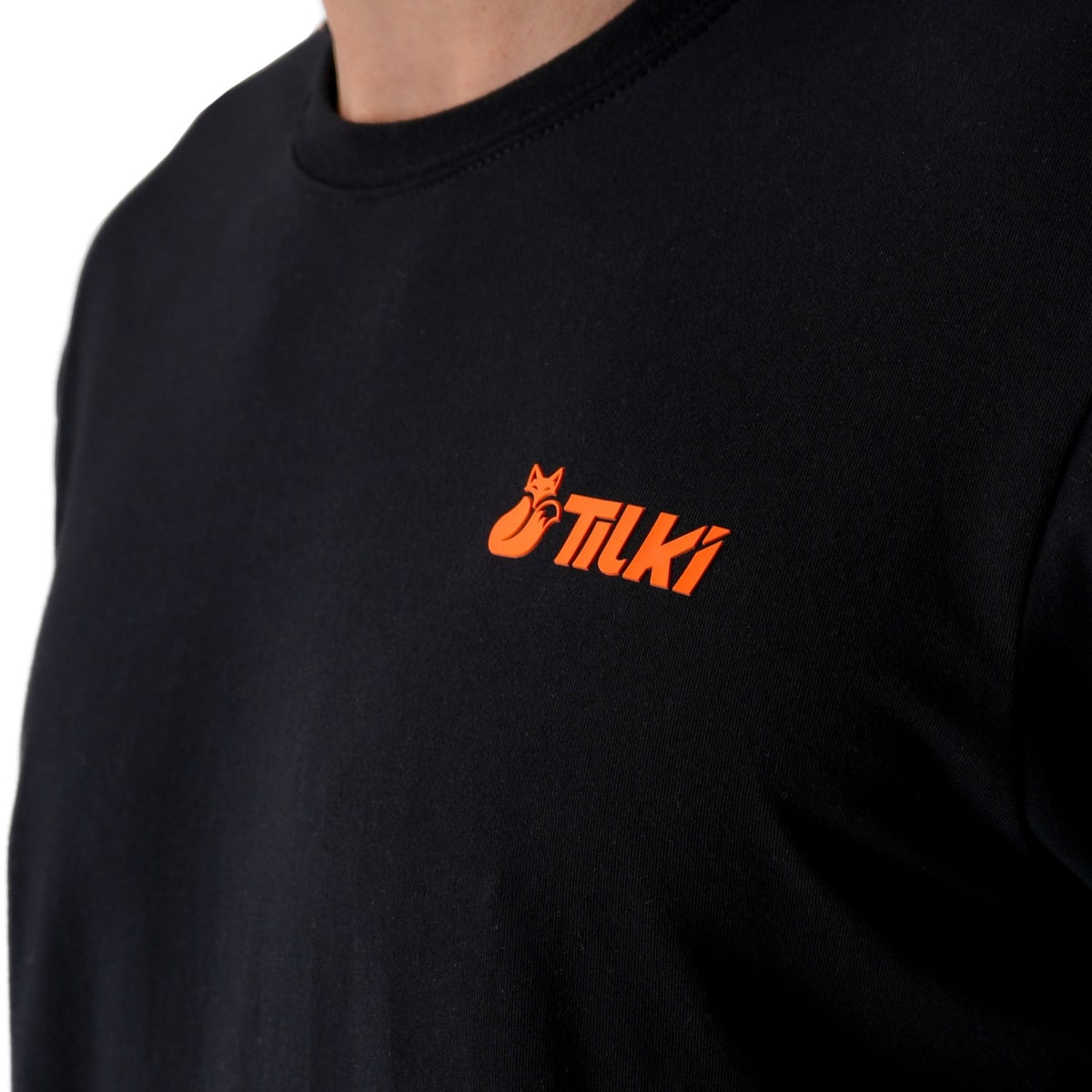 Polera M/C Cotton Tilki  Lehinde Black/Orange M24W2