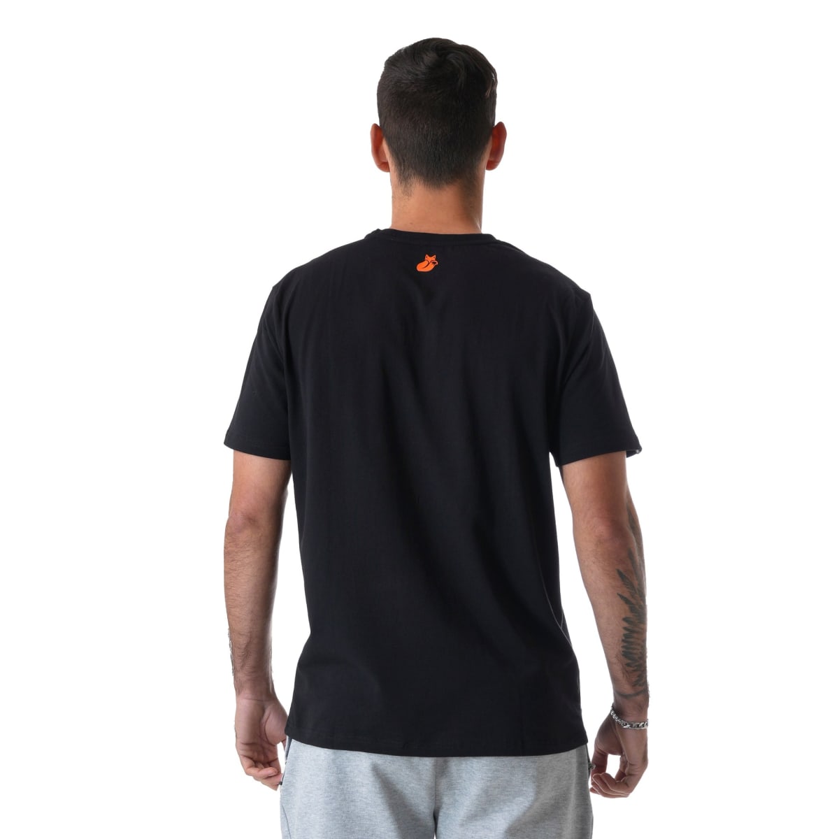 Polera M/C Cotton Tilki  Lehinde Black/Orange M24W5