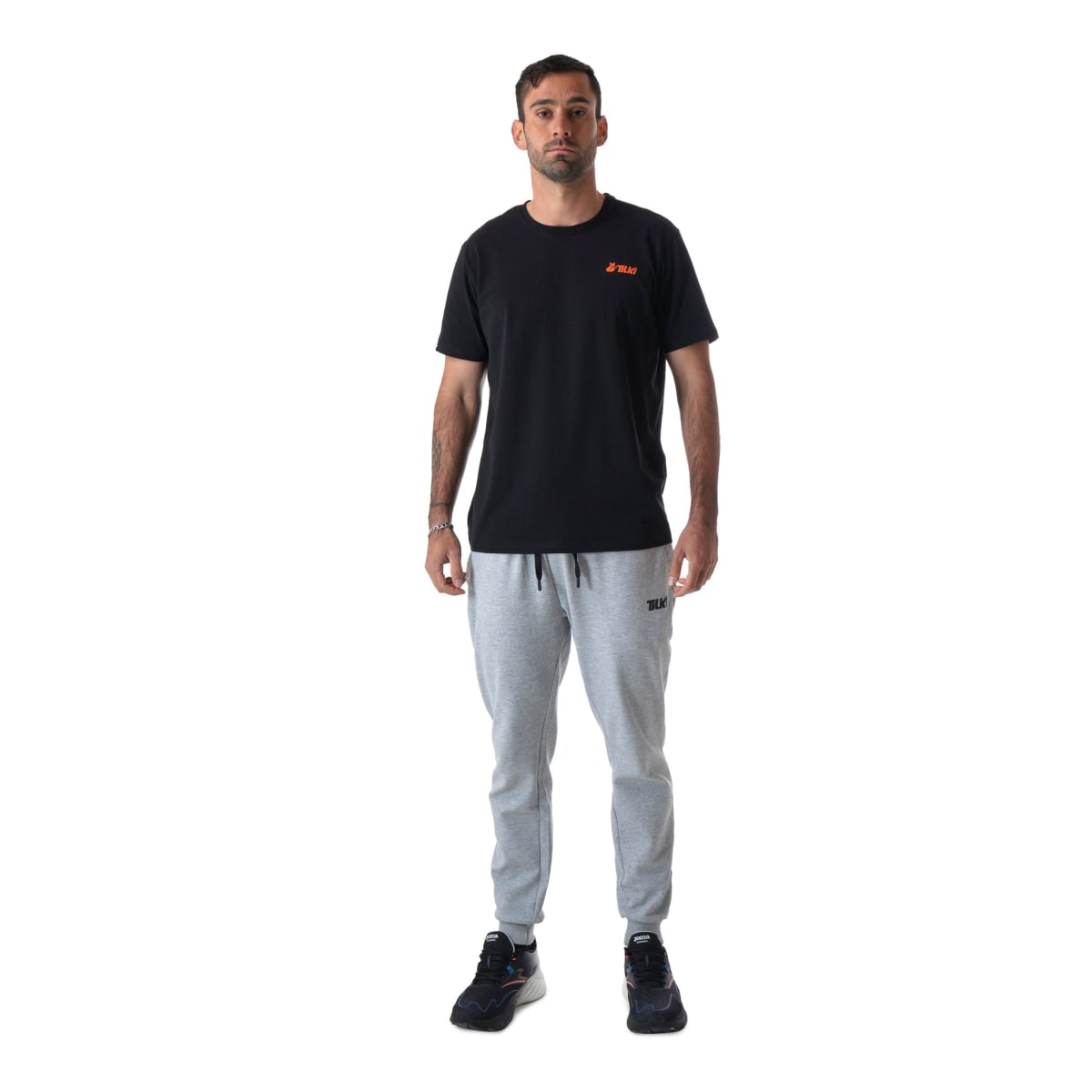 Polera M/C Cotton Tilki  Lehinde Black/Orange M24W7