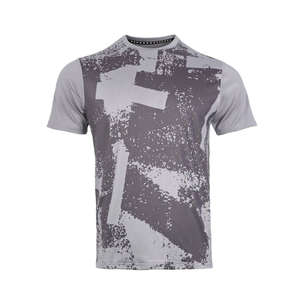 Polera Full Print Poly Tilki Temel Grey M24W1