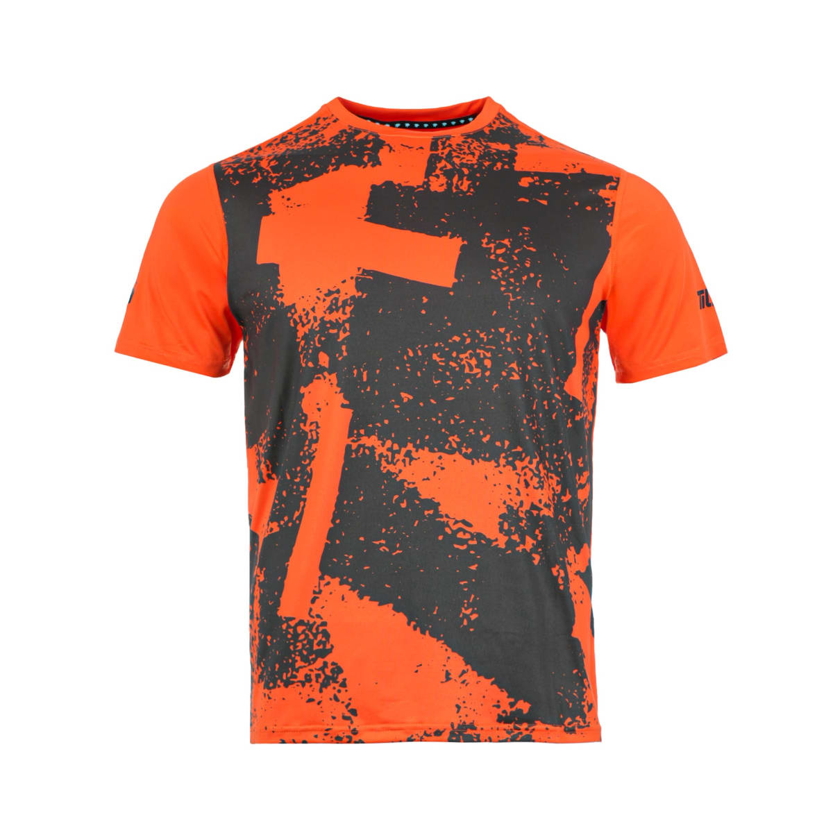 Polera Full Print Poly Tilki Temel Orange M24W1