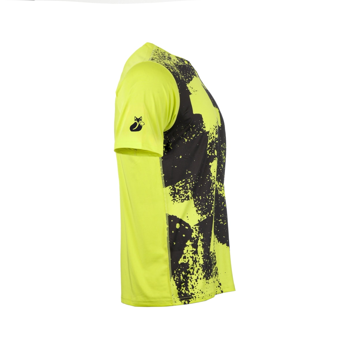 Polera Full Print Poly Tilki Temel Yellow Fluor M24W3