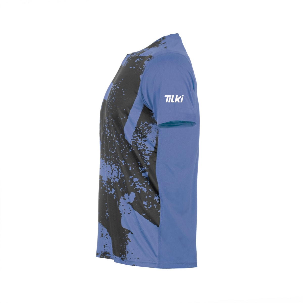 Polera Full Print Poly Tilki Temel Blue M24W4