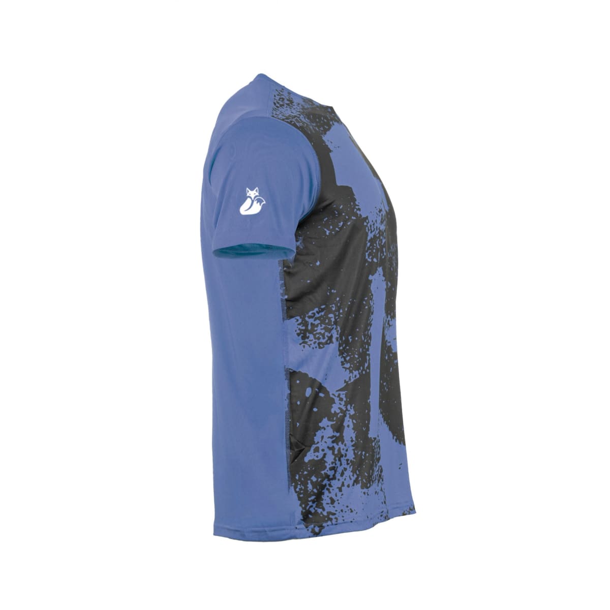 Polera Full Print Poly Tilki Temel Blue M24W3