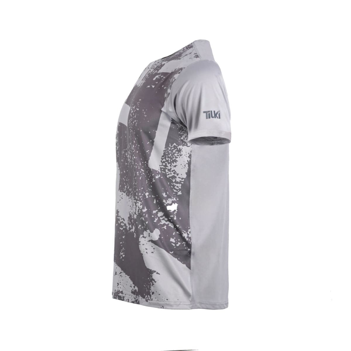 Polera Full Print Poly Tilki Temel Grey M24W3