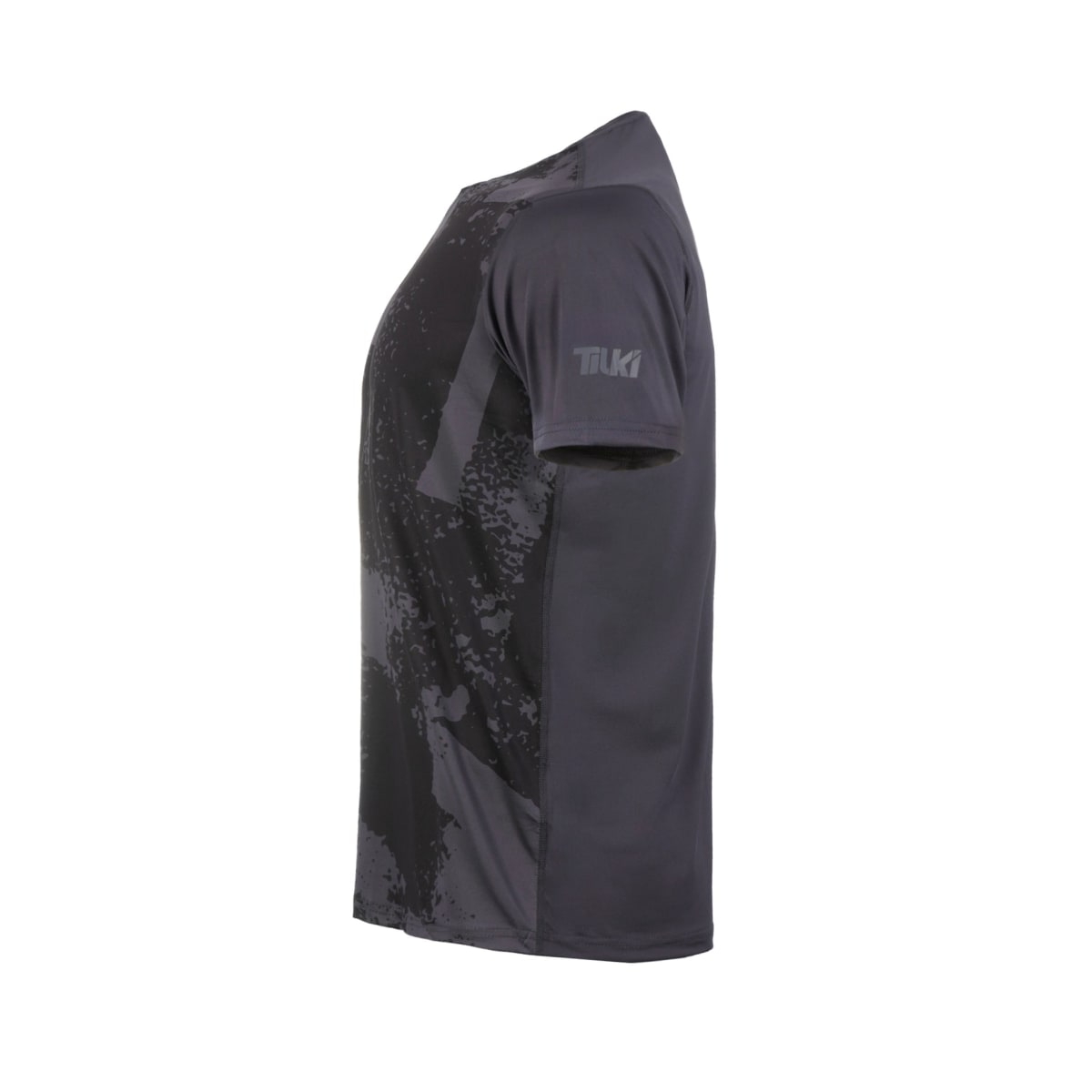 Polera Full Print Poly Tilki Temel Black M24W3