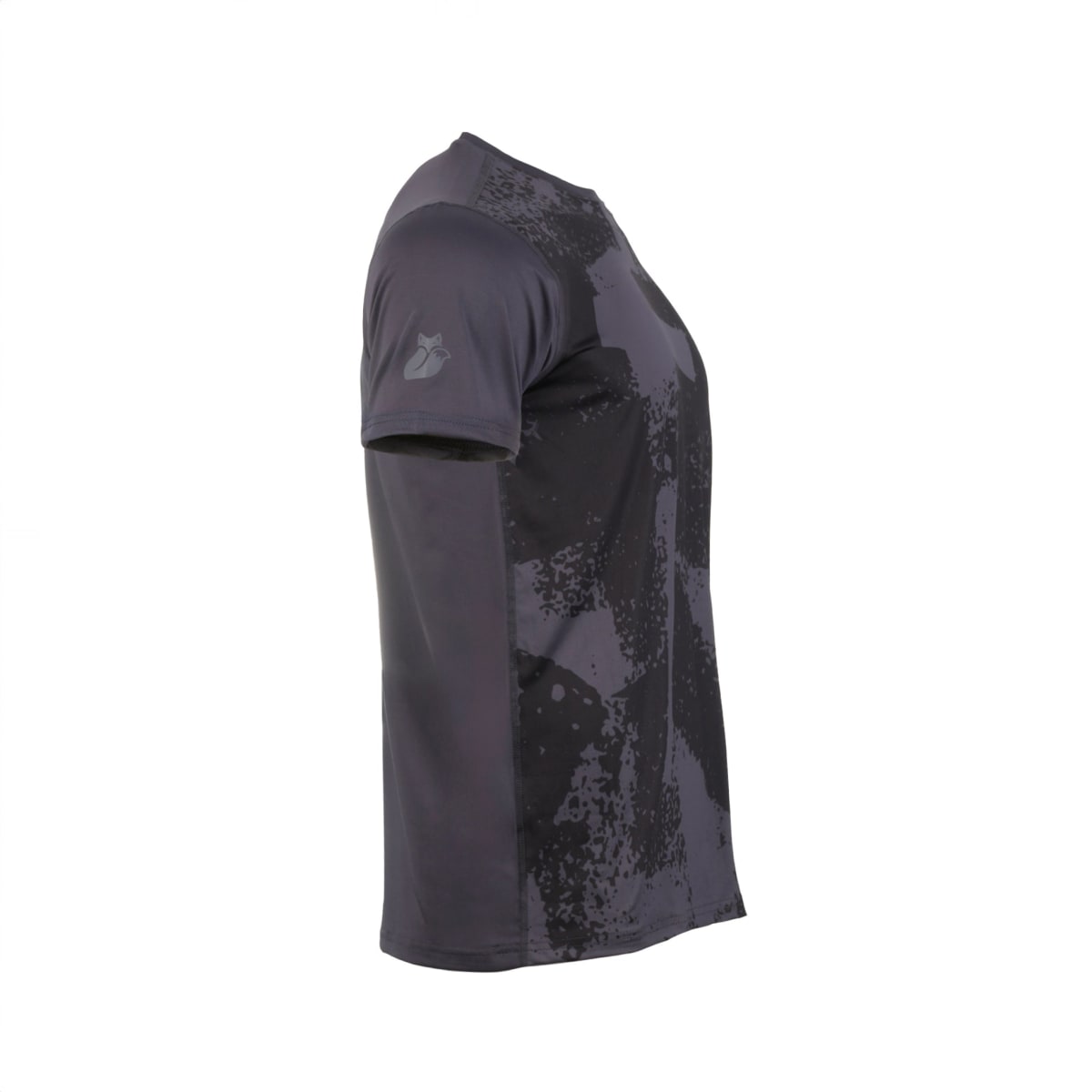 Polera Full Print Poly Tilki Temel Black M24W4
