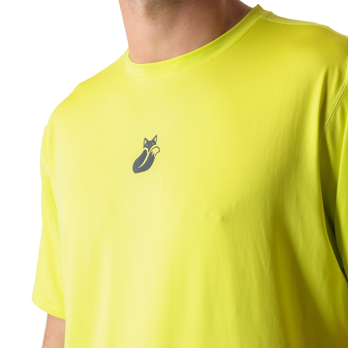 Polera M/C Poly Tilki Temel Yellow Fluor M24W3