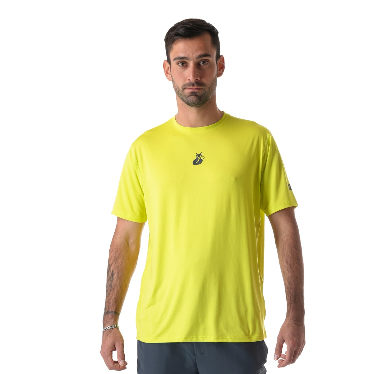 Polera M/C Poly Tilki Temel Yellow Fluor M24W6