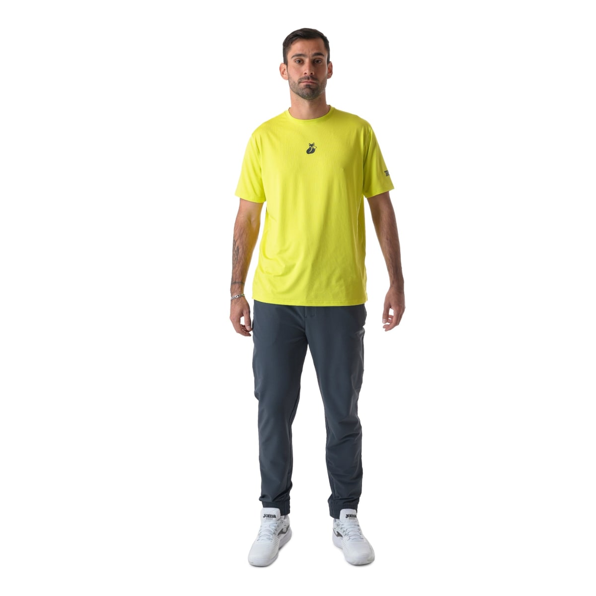Polera M/C Poly Tilki Temel Yellow Fluor M24W7