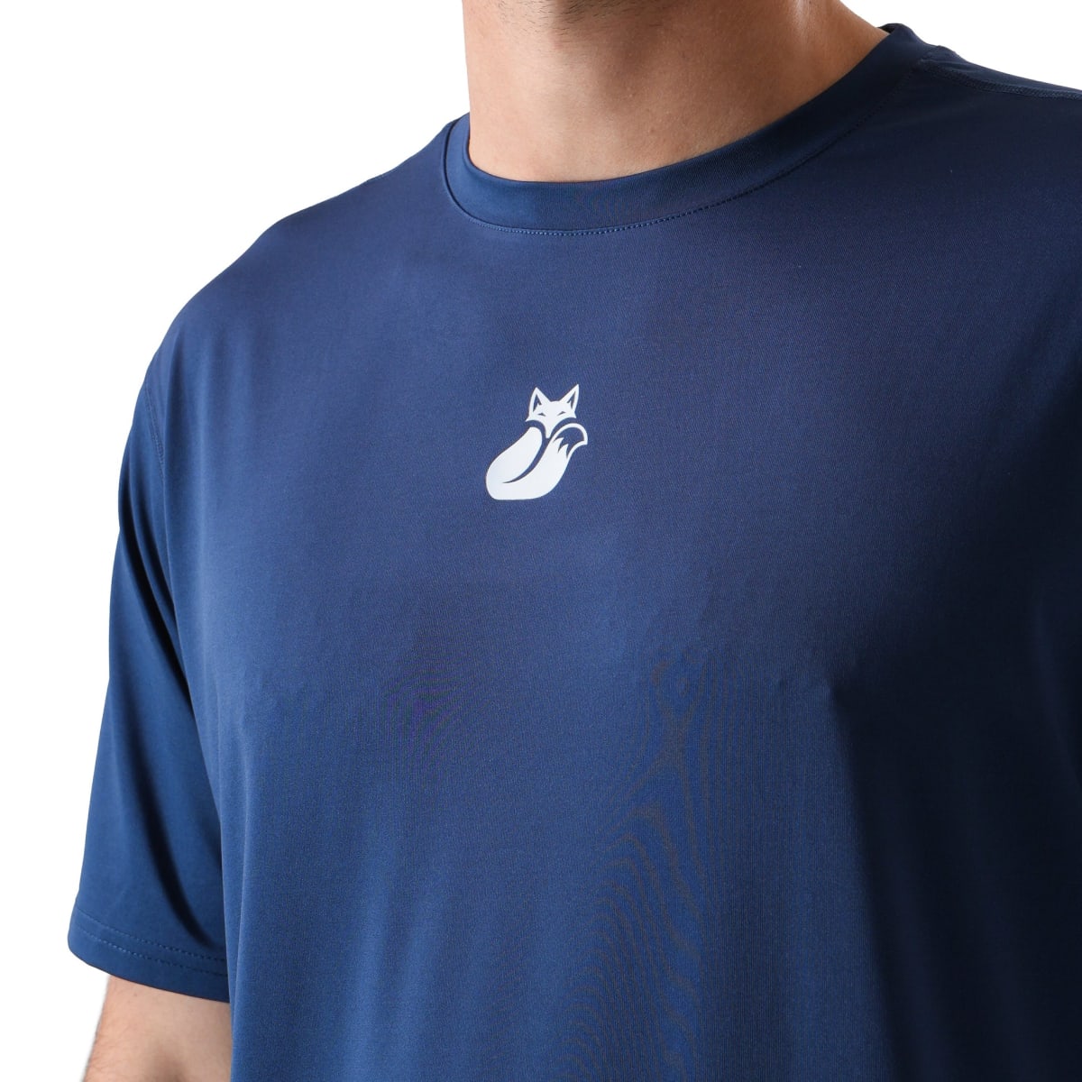 Polera M/C Poly Tilki Temel Blue M24W3