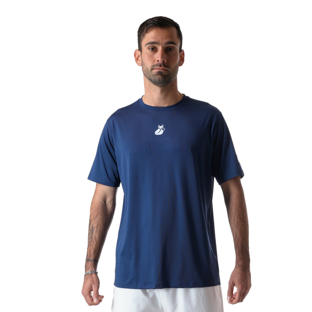 Polera M/C Poly Tilki Temel Blue M24W6