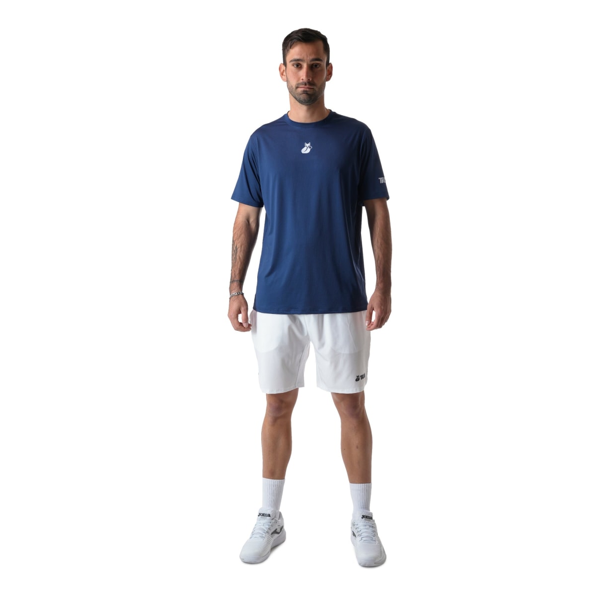 Polera M/C Poly Tilki Temel Blue M24W7