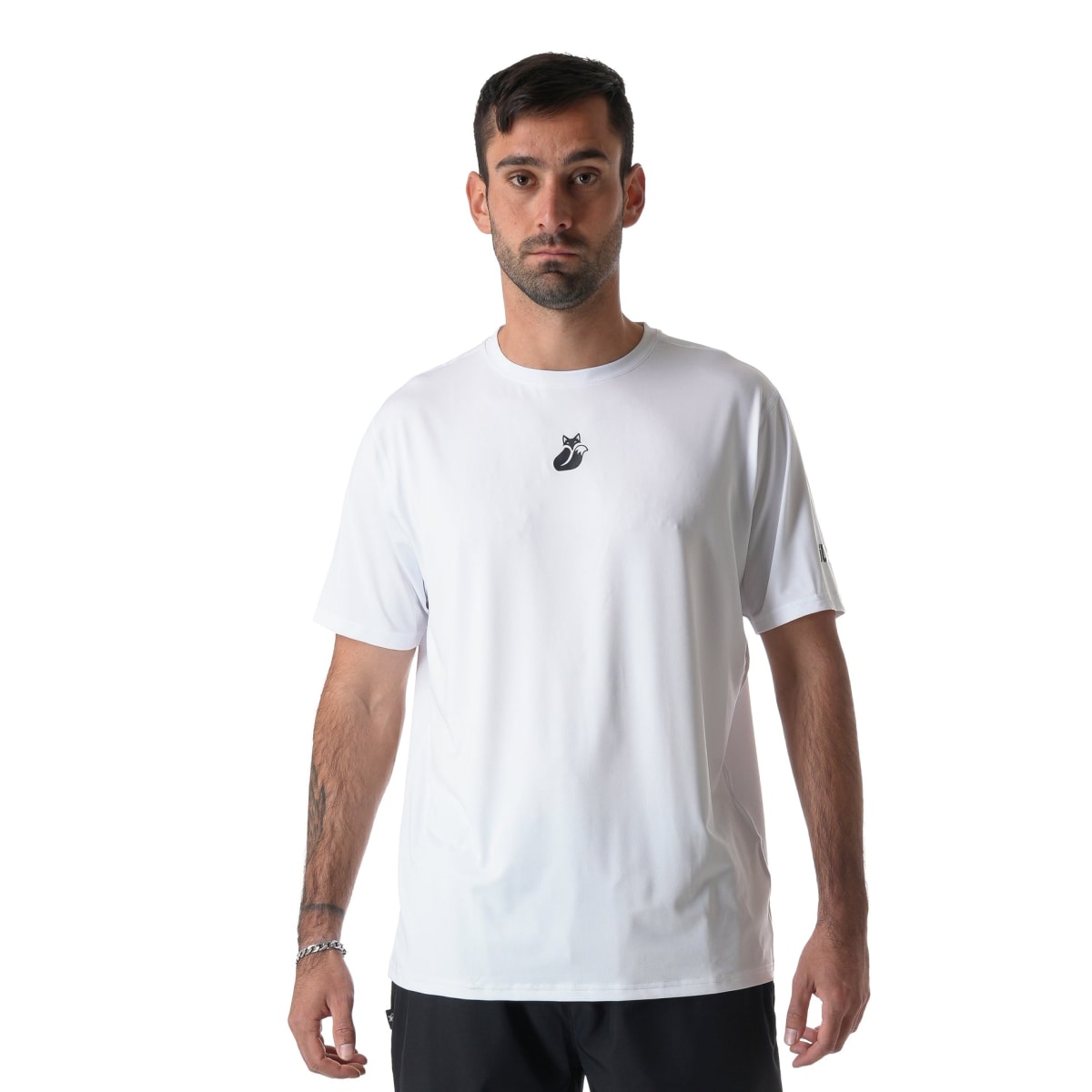 Polera M/C Poly Tilki Temel White M24W6