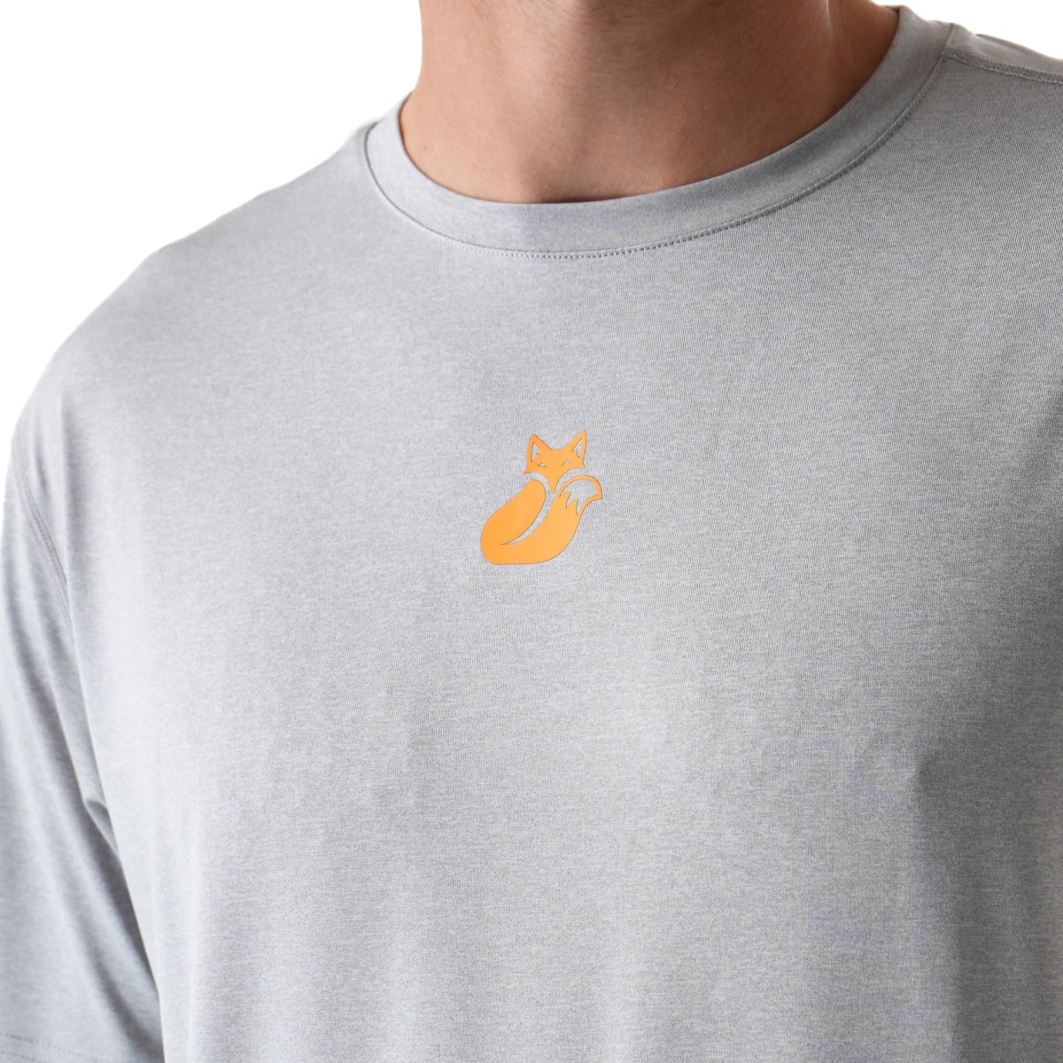 Polera M/C Poly Tilki Temel Grey M24W3