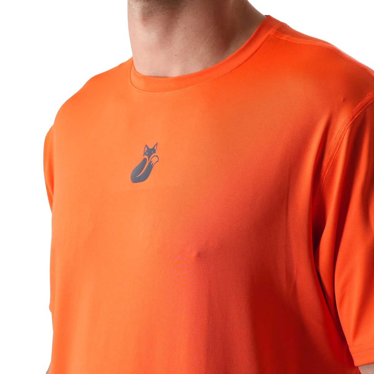 Polera M/C Poly Tilki Temel Orange M24W3