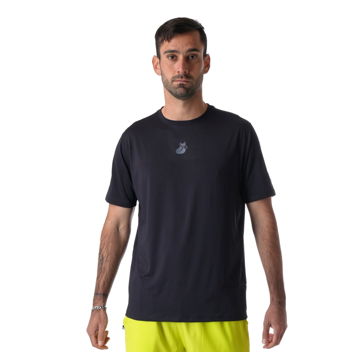 Polera M/C Poly Tilki Temel Black M24W6