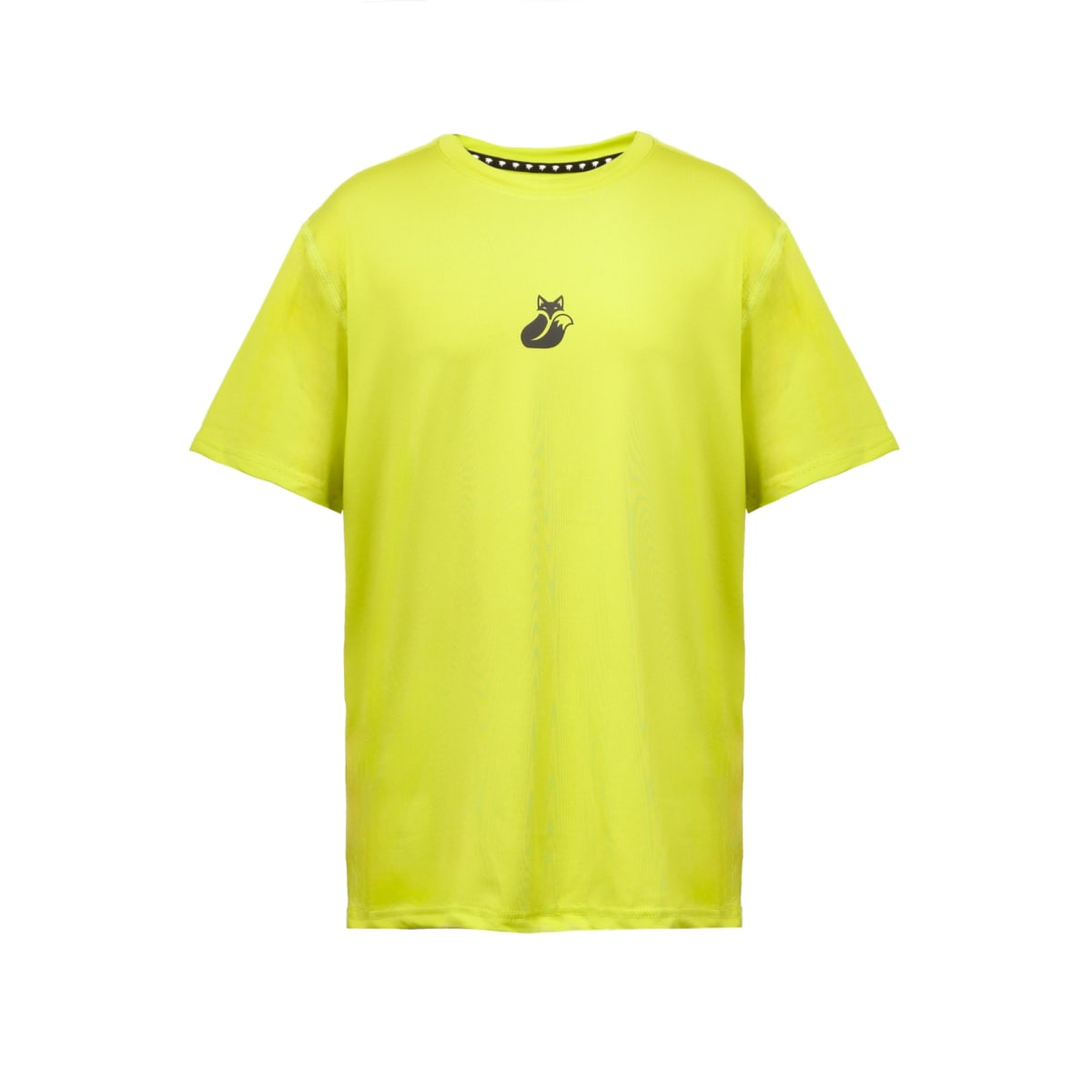 Polera Poly Kids Tilki Temel Yellow Fluor Black K24W1