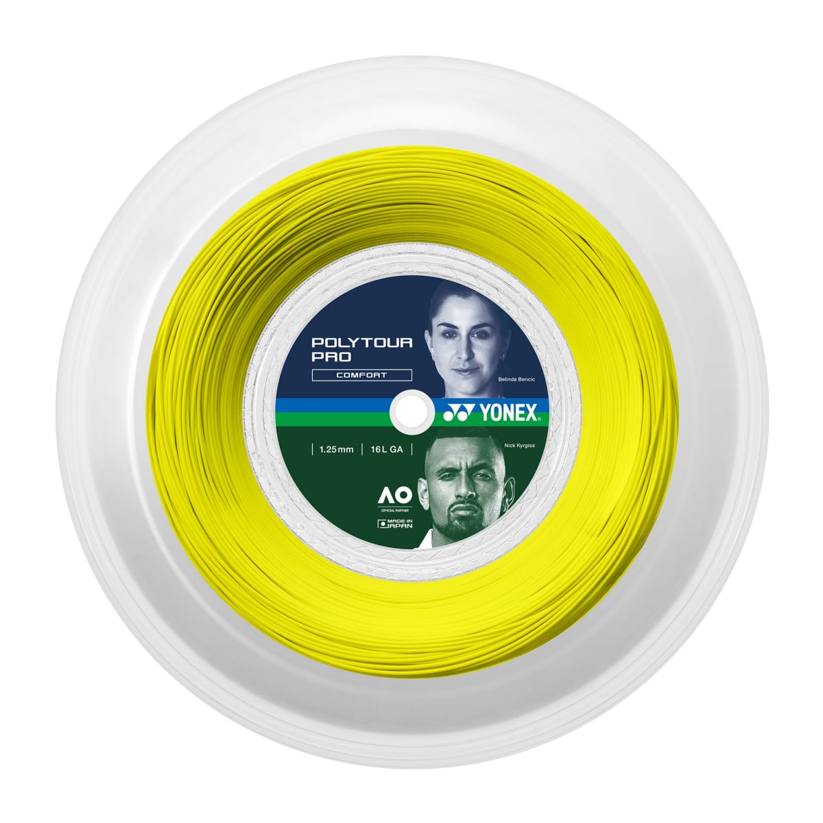 Rollo De Cuerda Yonex Poly Tour Pro Amarillo 200M 1.251