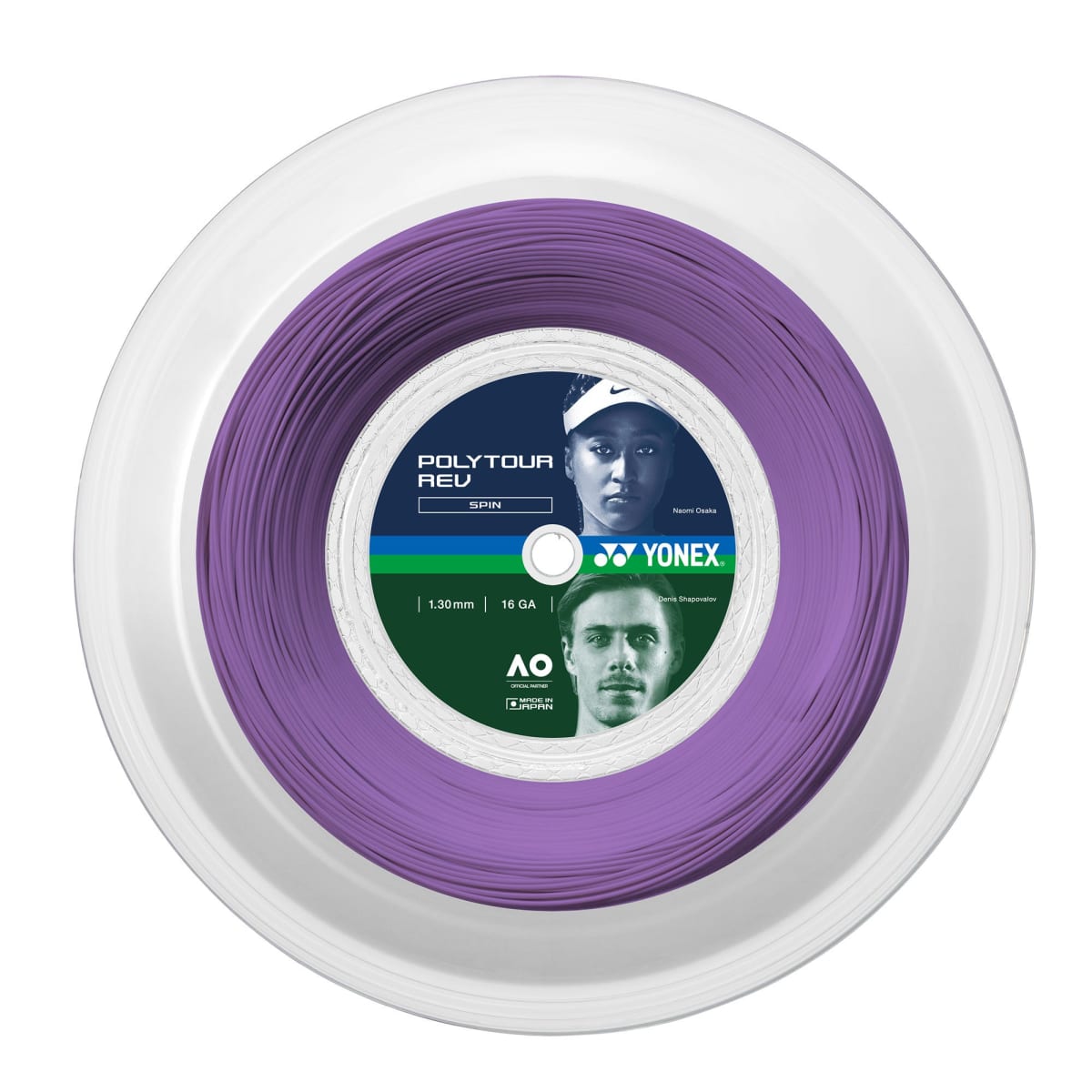 Rollo De Cuerda Yonex Poly Tour Rev Purpura 200M 1.31