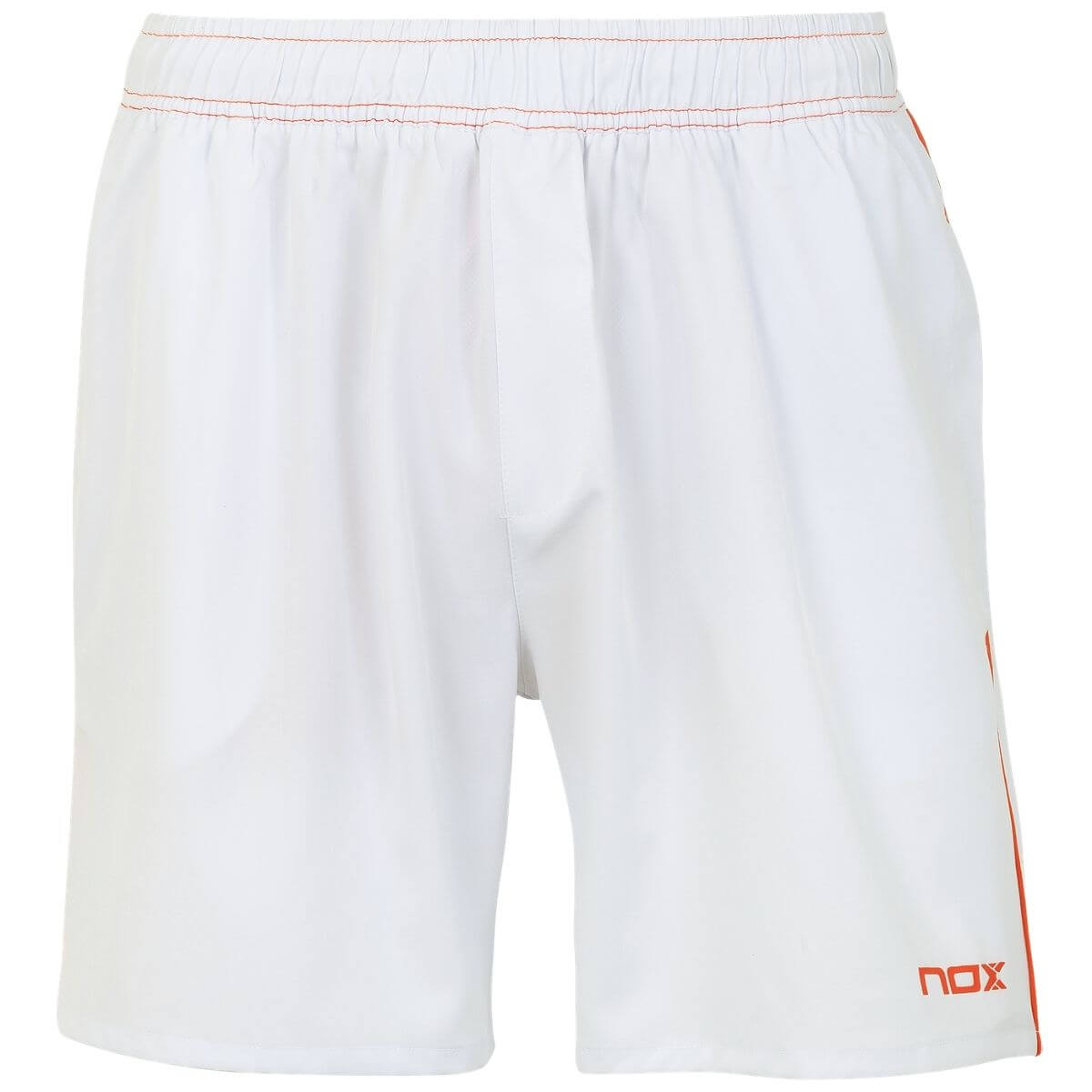 Short Nox Team Blanco Logo Rojo1