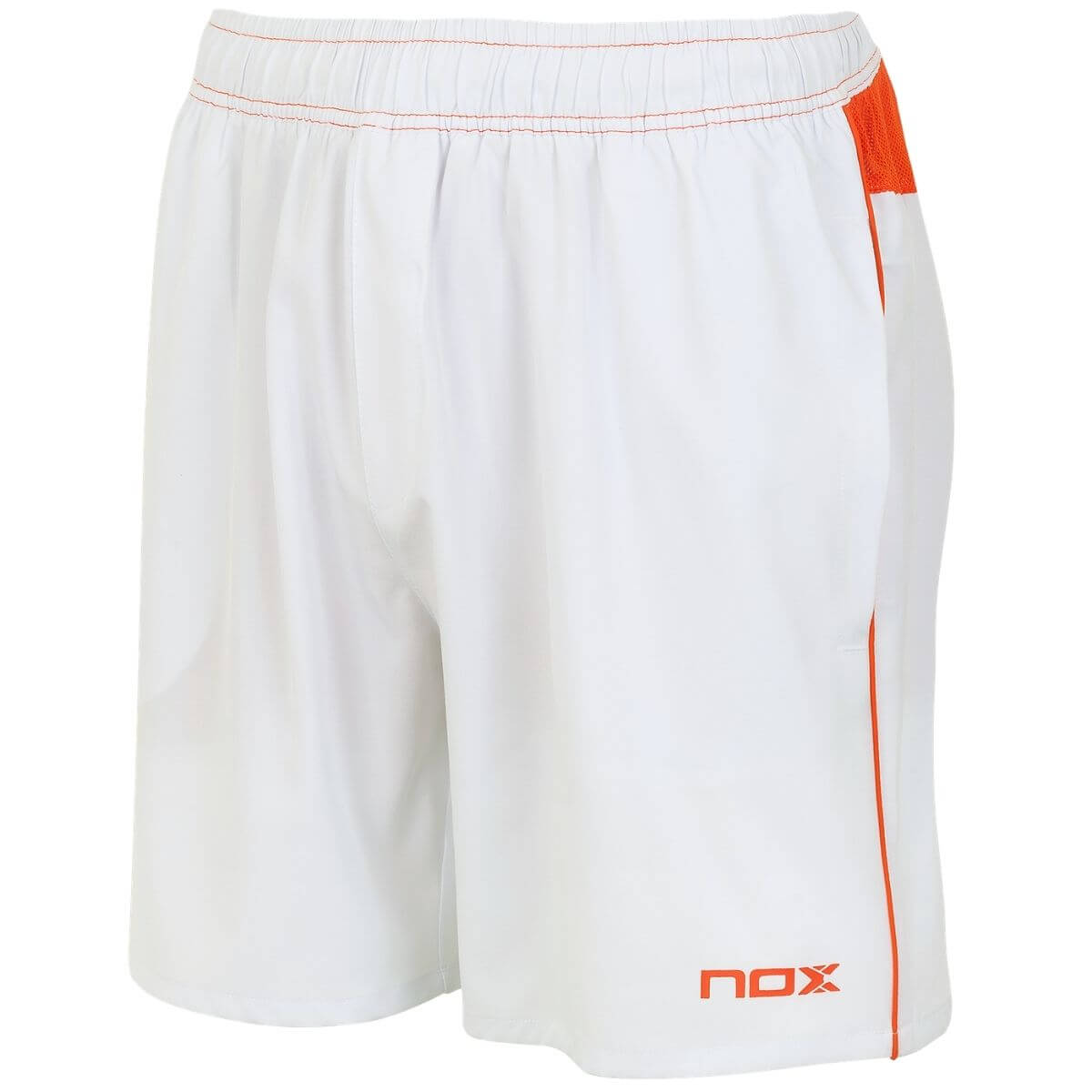 Short Nox Team Blanco Logo Rojo2
