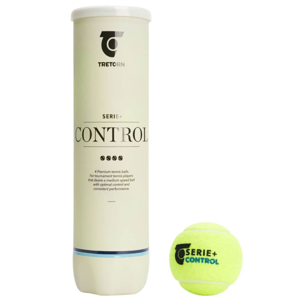 Tarro De Pelota Tretorn Serie+ Control X4 - 1 Unidad1