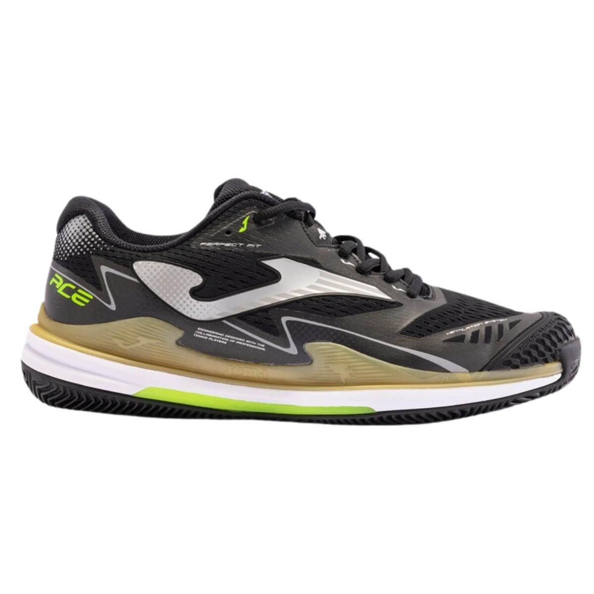 Zapatilla Joma Ace Men 2401 Black Gold1