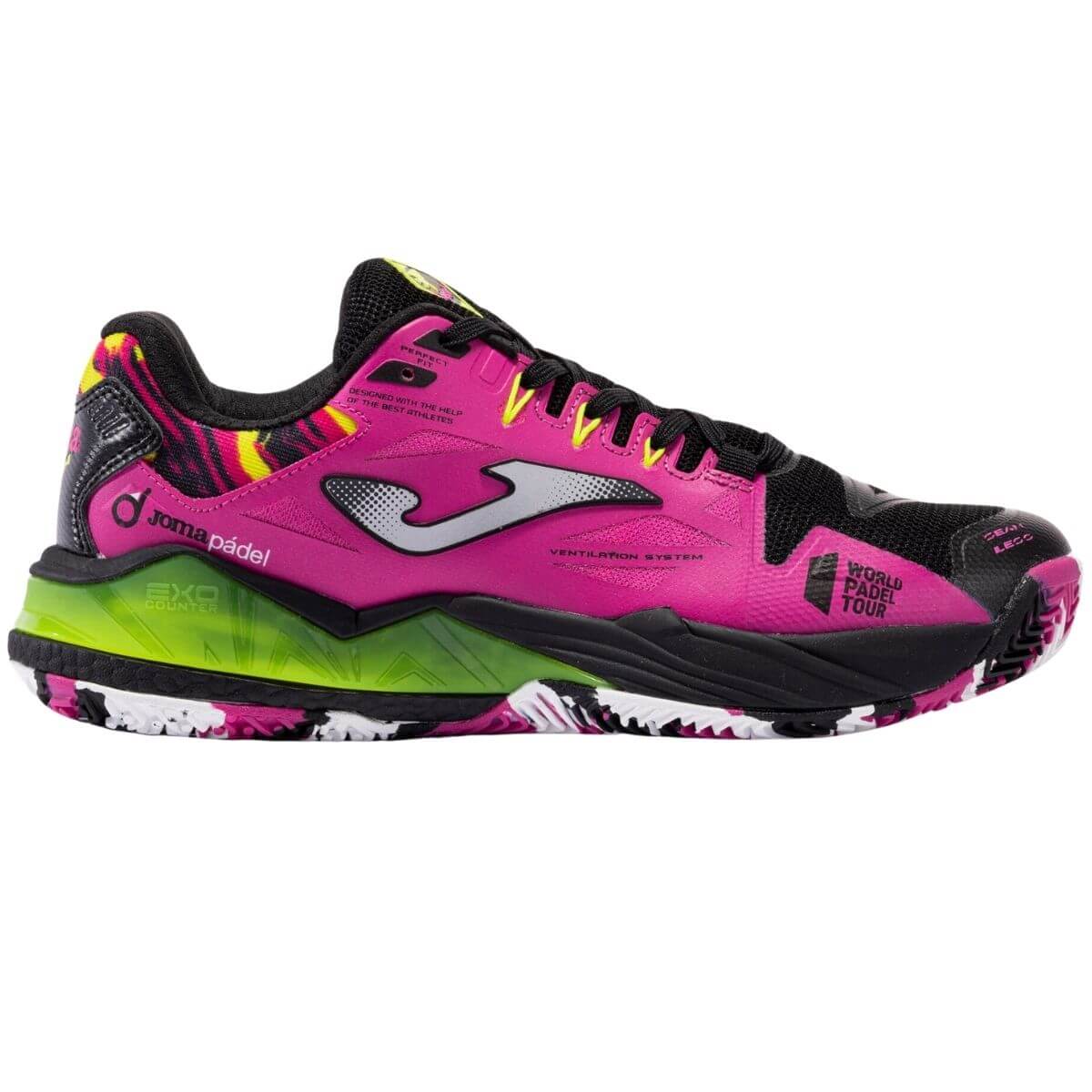 Zapatilla Joma Spin Lady 2301 Black Fuchsia1
