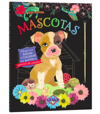 Mascotas – Colección Raspar y Colorear1