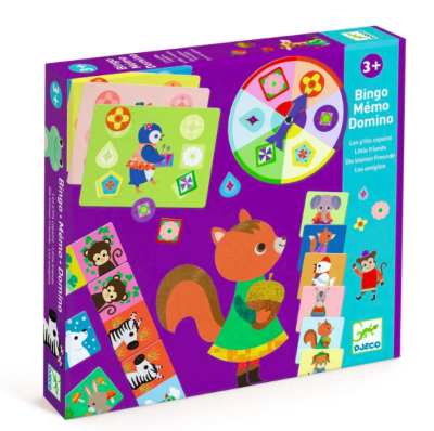 Bingo Memo y Domino Juegos Pequeños Amigos1