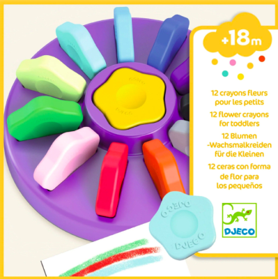 12 Crayones de Flores1