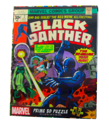 PUZZLE 3D DE 300 PIEZAS MARVEL COMICS VINTAGE -BLACK PANTHER1