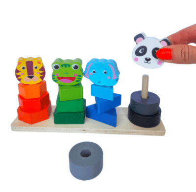 Torre madera animales1