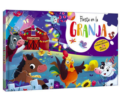 Fiesta en la Granja – 5 Rompecabezas 24 Piezas1